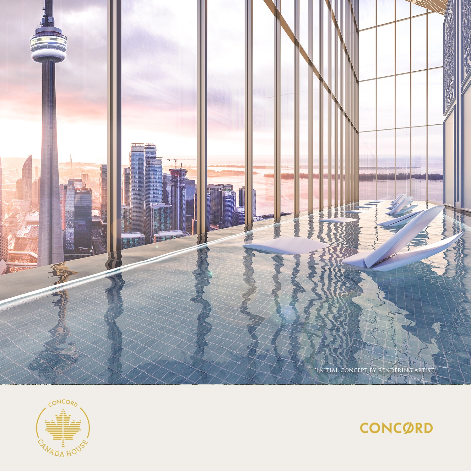 Sky Pool with CN Tower views